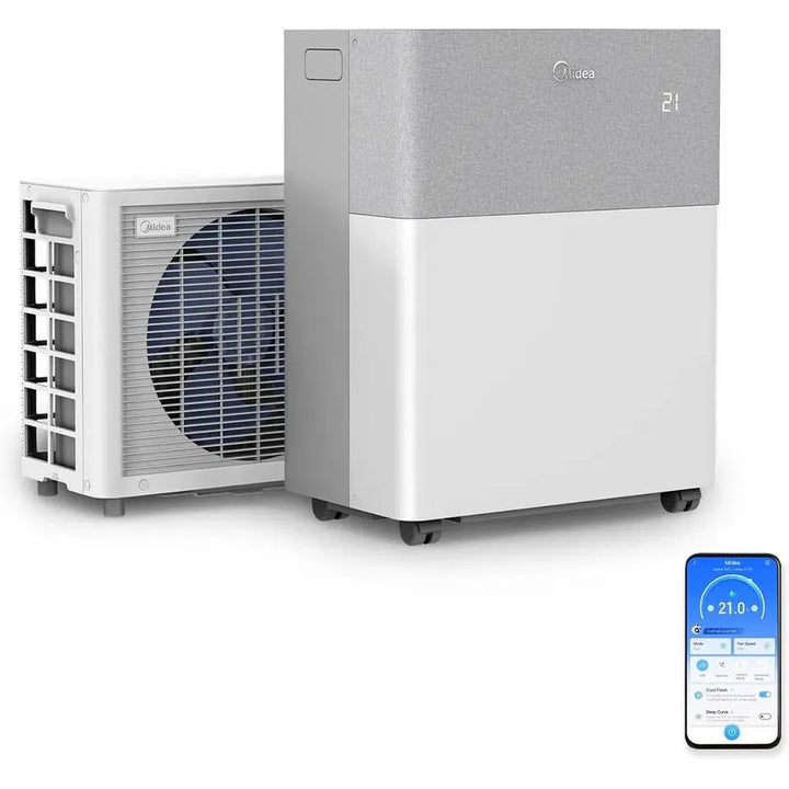 Midea PortaSplit 3,5 kW Mobile Split-Klimaanlage 12.000 BTU A++ Für Räume Bis 42 m² Ohne Montage