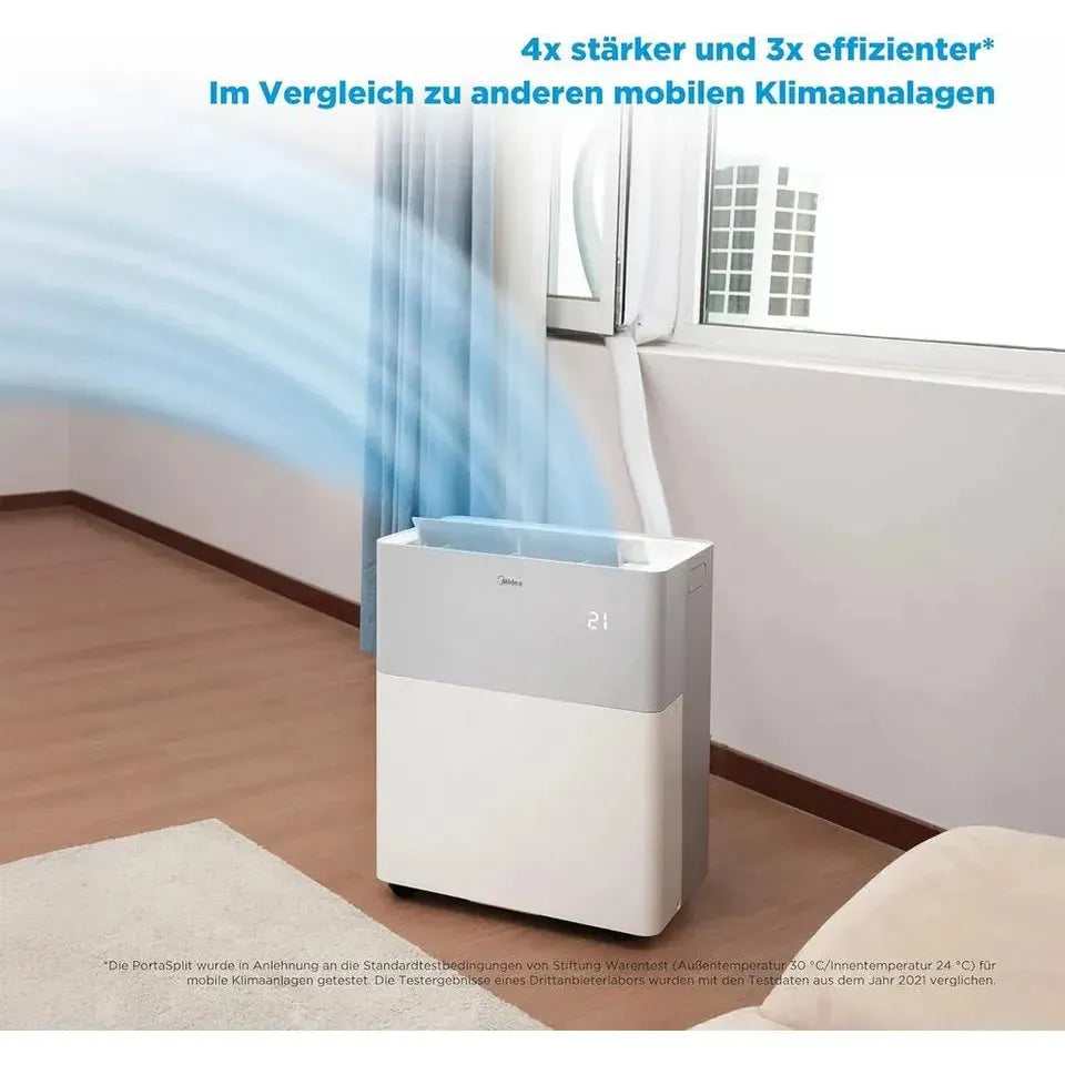 Midea PortaSplit 3,5 kW Mobile Split-Klimaanlage 12.000 BTU A++ ohne Montage
